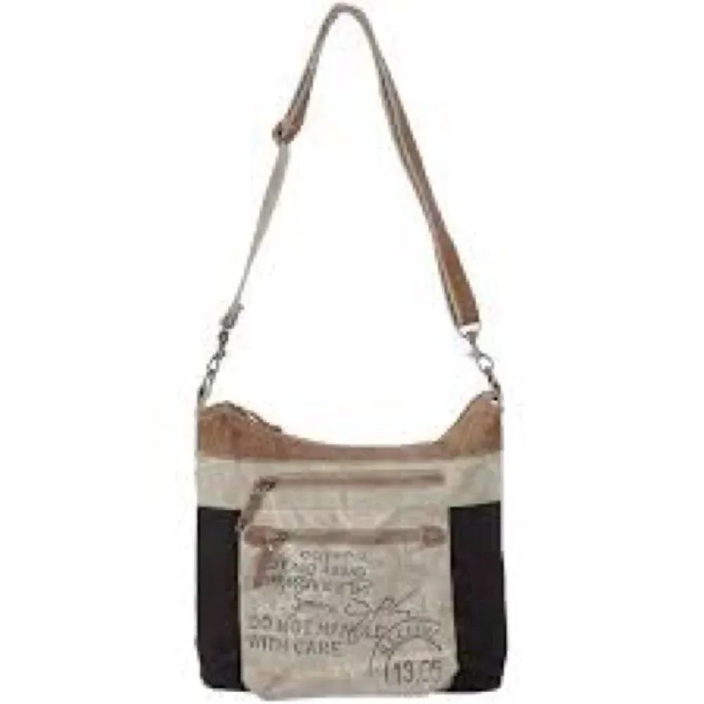 Myra Bag Tan and Black Crossbody